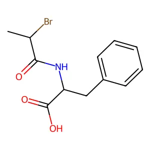 N-(2-Bromopropionyl)-3-phenyl-DL-alanine structure
