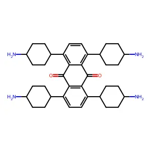 1,4,5,8-Tetrakis(4-aminocyclohexyl)anthraquinone structure