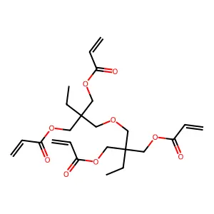 Ditrimethylolpropane tetraacrylate structure