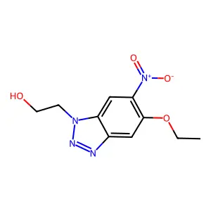 1H-Benzotriazole-1-ethanol, 5-ethoxy-6-nitro- structure