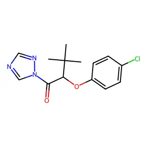 1H-1,2,4-Triazole, 1-(2-(4-chlorophenoxy)-3,3-dimethyl-1-oxobutyl- structure