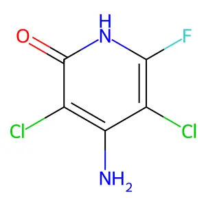 4-Amino-3,5-dichloro-6-fluoro-2(1H)-pyridinone structure