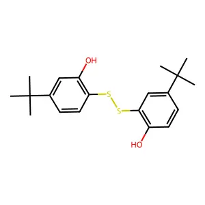 4-(1,1-Dimethylethyl)-2-((4-(1,1-dimethylethyl)-2-hydroxyphenyl)dithio)phenol structure