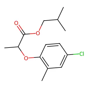 Isobutyl 2-(4-chloro-2-methylphenoxy)propionate structure