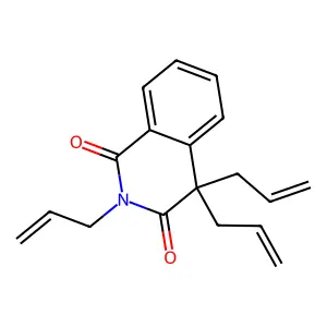 1,3(2H,4H)-Isoquinolinedione, 2,4,4-triallyl- structure