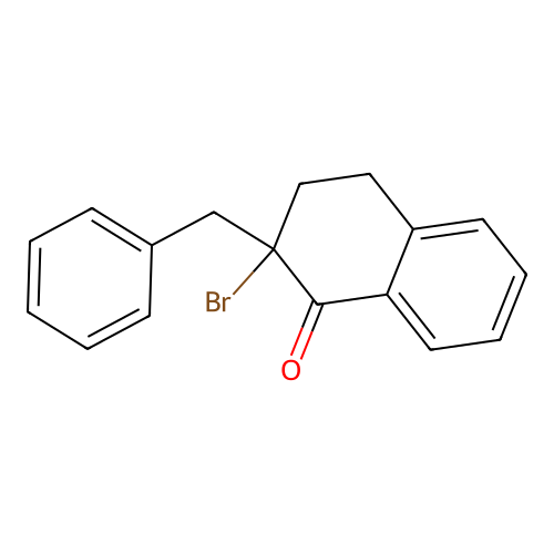 2-Benzyl-2-bromo-3,4-dihydro-1(2H)-naphthalenone structure