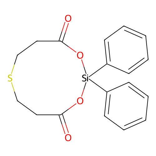 2,2-Diphenyl-1,3,7,2-dioxathiasilecane-4,10-dione structure