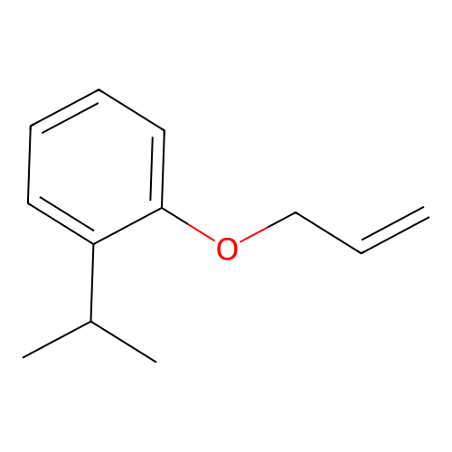 Allyl o-i-propylphenyl ether structure