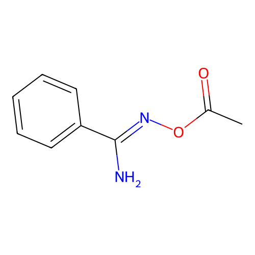 Benzenecarboximidamide, N-(acetyloxy)- structure
