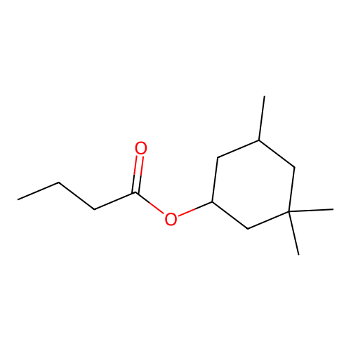 3,3,5-Trimethylcyclohexyl butyrate structure