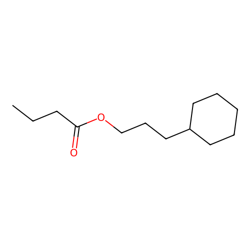 3-Cyclohexylpropyl butyrate structure