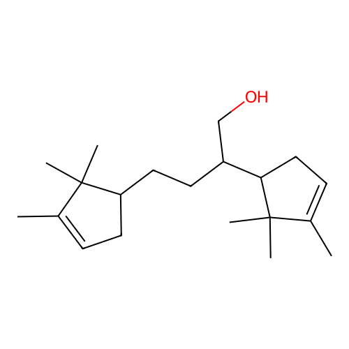 2,4-Bis-(2,2,3-trimethylcyclopent-3-enyl)butanol structure