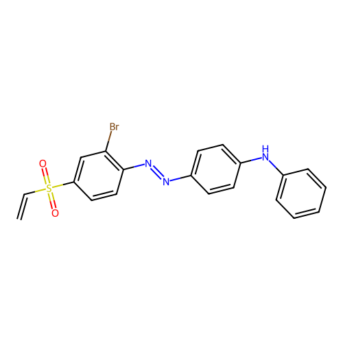 4-((2-Bromo-4-(vinylsulphonyl)phenyl)azo)-N-phenylaniline structure