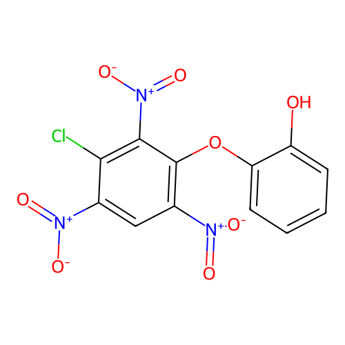 2-(3-Chloro-2,4,6-trinitrophenoxy)phenol structure