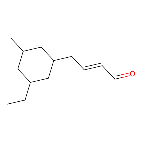 4-(3-Ethyl-5-methylcyclohexyl)but-2-enal structure