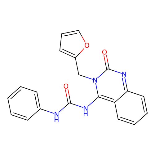 1-[3-(Furan-2-ylmethyl)-2-oxoquinazolin-4-yl]-3-phenylurea structure