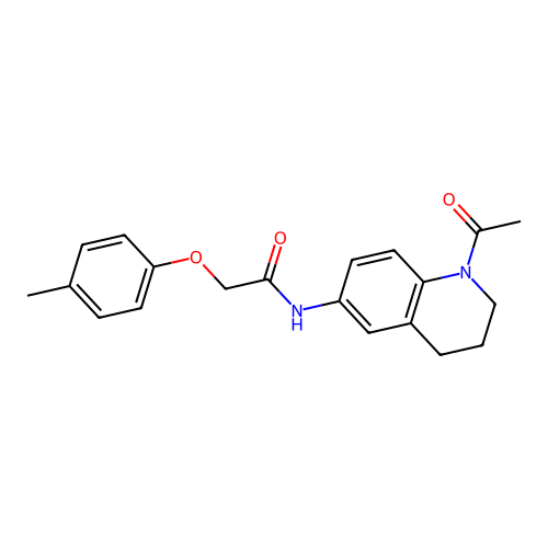 N-(1-acetyl-1,2,3,4-tetrahydroquinolin-6-yl)-2-(p-tolyloxy)acetamide structure