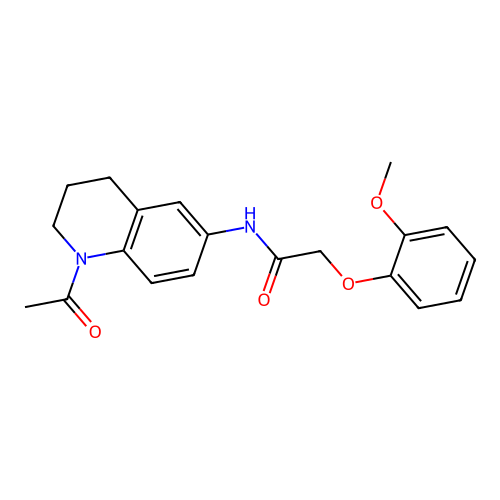 N-(1-acetyl-1,2,3,4-tetrahydroquinolin-6-yl)-2-(2-methoxyphenoxy)acetamide structure