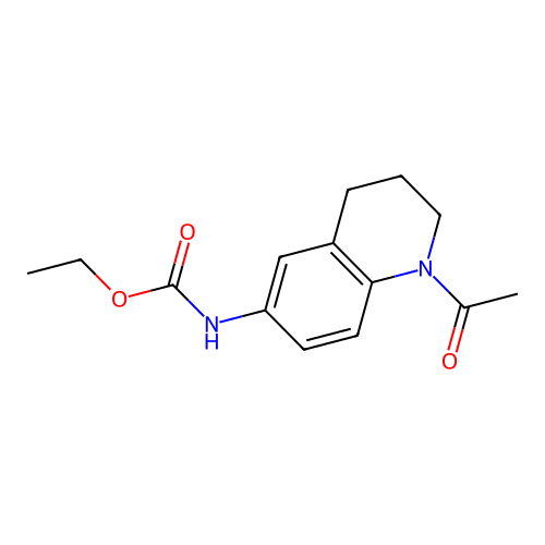 Ethyl (1-acetyl-1,2,3,4-tetrahydroquinolin-6-yl)carbamate structure
