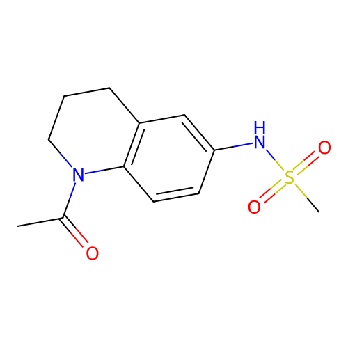 N-(1-acetyl-1,2,3,4-tetrahydroquinolin-6-yl)methanesulfonamide structure