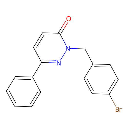2-(4-bromobenzyl)-6-phenylpyridazin-3(2H)-one structure