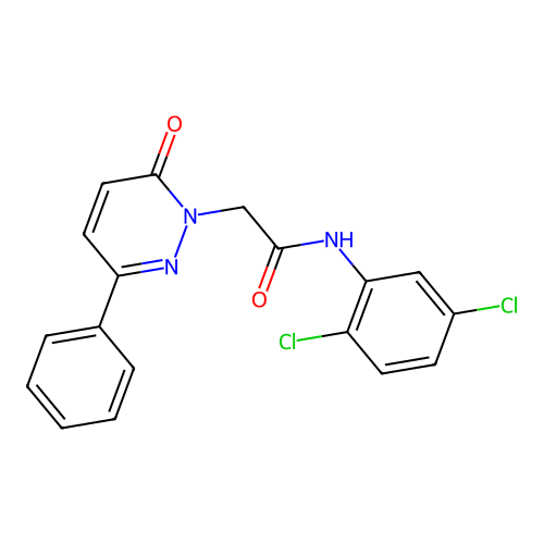 N-(2,5-dichlorophenyl)-2-(6-oxo-3-phenylpyridazin-1(6H)-yl)acetamide structure