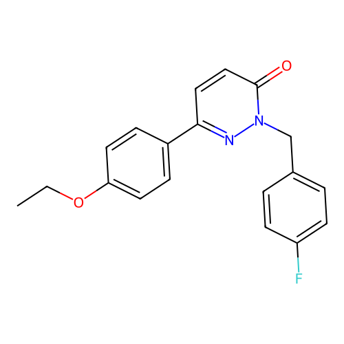 6-(4-Ethoxyphenyl)-2-[(4-fluorophenyl)methyl]pyridazin-3-one structure
