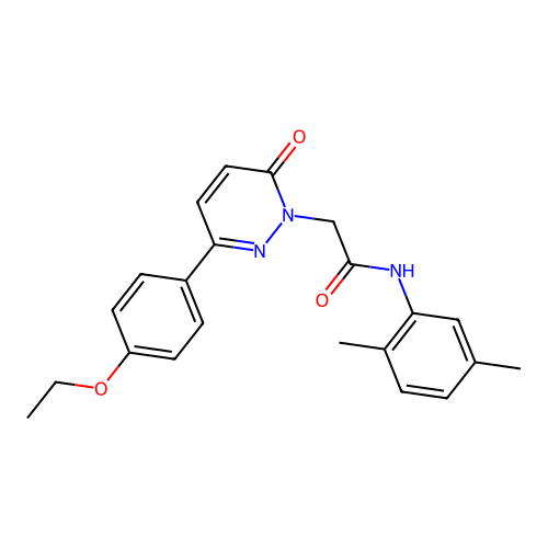 N-(2,5-dimethylphenyl)-2-[3-(4-ethoxyphenyl)-6-oxopyridazin-1-yl]acetamide structure
