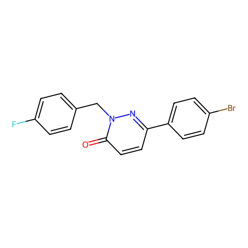 6-(4-bromophenyl)-2-(4-fluorobenzyl)pyridazin-3(2H)-one structure