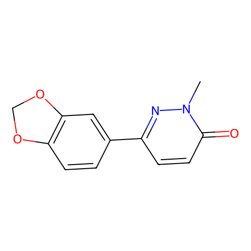 6-(1,3-Benzodioxol-5-yl)-2-methylpyridazin-3-one structure