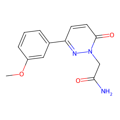 2-(3-(3-methoxyphenyl)-6-oxopyridazin-1(6H)-yl)acetamide structure