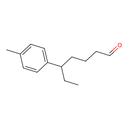 5-(4-Methylphenyl)heptanal structure