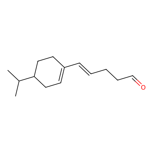 5-[4-(1-Methylethyl)-1-cyclohexen-1-yl]-4-pentenal structure