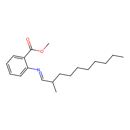 Methyl 2-[(2-methyldecylidene)amino]benzoate structure