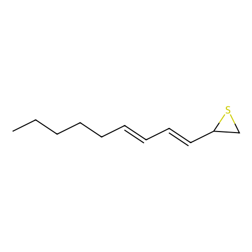 1,3-Nonadien-1-ylthiirane structure