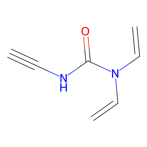 3-Ethynyl-1,1-divinylurea structure