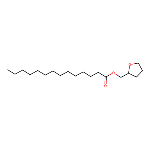 Tetrahydrofurfuryl myristate structure