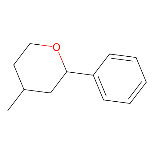 tetrahydro-4-methyl-2-phenyl-2H-pyran structure