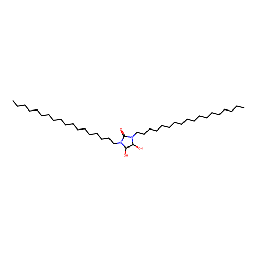4,5-Dihydroxy-1,3-dioctadecylimidazolidin-2-one structure
