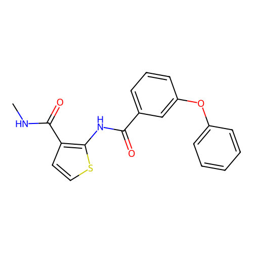 N-methyl-2-(3-phenoxybenzamido)thiophene-3-carboxamide structure