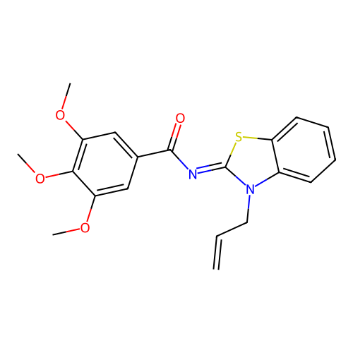 (Z)-N-(3-allylbenzo[d]thiazol-2(3H)-ylidene)-3,4,5-trimethoxybenzamide structure