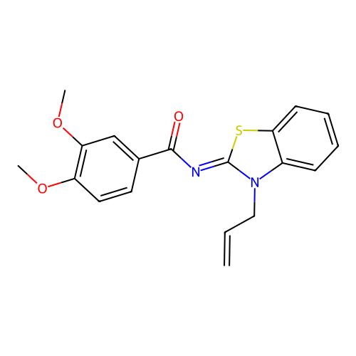 (Z)-N-(3-allylbenzo[d]thiazol-2(3H)-ylidene)-3,4-dimethoxybenzamide structure