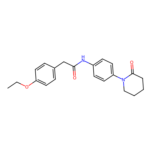 2-(4-ethoxyphenyl)-N-[4-(2-oxopiperidin-1-yl)phenyl]acetamide structure