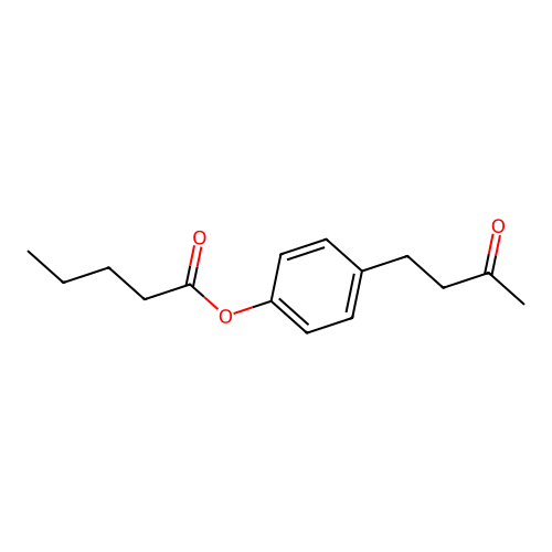 4-(3-Oxobutyl)phenyl valerate structure