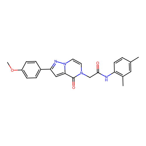 N-(2,4-dimethylphenyl)-2-[2-(4-methoxyphenyl)-4-oxopyrazolo[1,5-a]pyrazin-5(4H)-yl]acetamide structure