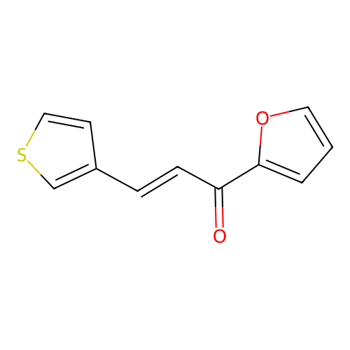 1-(2-Furyl)-3-(3-thienyl)-2-propen-1-one structure