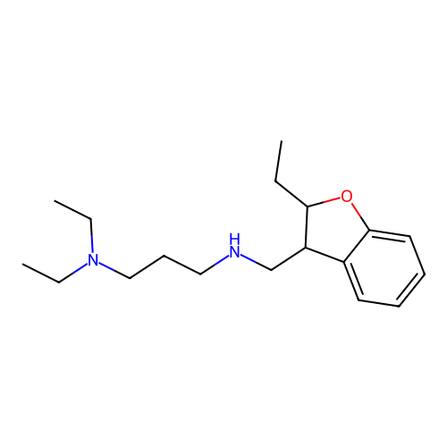 1,3-Propanediamine, N'-((2,3-dihydro-2-ethyl-3-benzofuranyl)methyl)-N,N-diethyl- structure