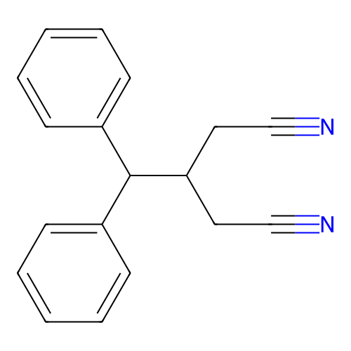 3-(Diphenylmethyl)pentanedinitrile structure