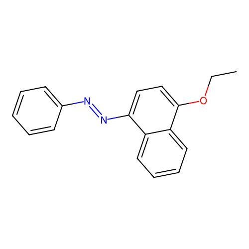 1-Ethoxy-4-(phenylazo)naphthalene structure