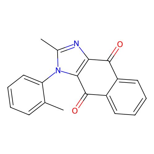 2-methyl-1-(2-methylphenyl)-1H-naphtho[2,3-d]imidazole-4,9-dione structure